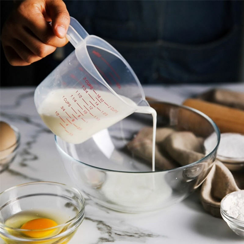 250/500/1000ML plastična mjerna posuda vrč izljevna površina Potrepštine za kuhinjske alate Kvalitetna šalica Graduated Quality Kuhinjski alati