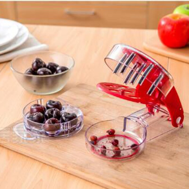 1 vnt Creative Cherry Cherry Stone Remover Sėklų separatorius Pašalinkite vyšnių kaulus Vaisius Alyvuogių kauliukus Vaisių įrankiai Virtuvės įtaisas 8