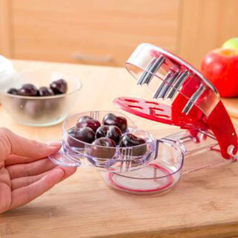 1 vnt Creative Cherry Cherry Stone Remover Sėklų separatorius Pašalinkite vyšnių kaulus Vaisius Alyvuogių kauliukus Vaisių įrankiai Virtuvės įtaisas 8