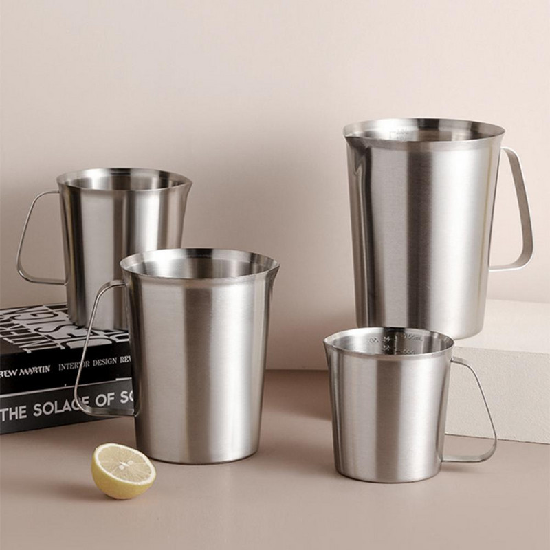 Mjerna posuda otporna na hrđu velikog kapaciteta od nehrđajućeg čelika Latte Art vrč za mjerenje mlijeka za pečenje Mjerni alati