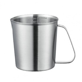Мерителна чаша Неръждаема чаша с голям капацитет от неръждаема стомана Latte Art Кана за измерване на мляко за печене Измервателни инструменти