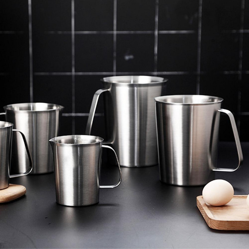 Mjerna posuda otporna na hrđu velikog kapaciteta od nehrđajućeg čelika Latte Art vrč za mjerenje mlijeka za pečenje Mjerni alati