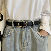 Ležeran ženski remen sa metalnom kopčom