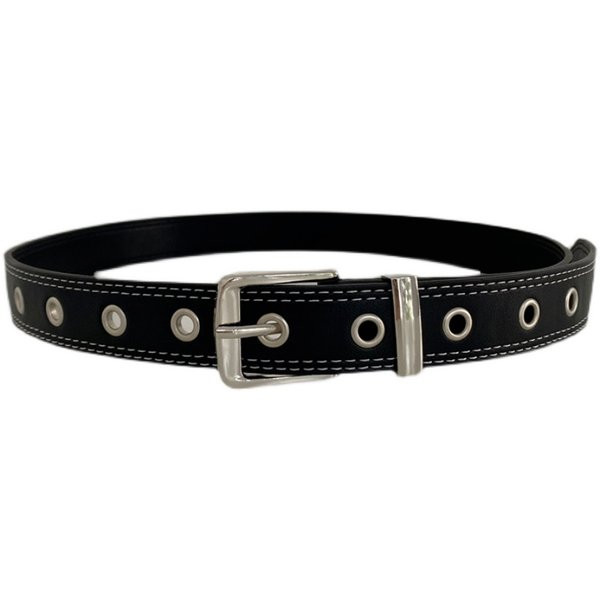 Ženski remen s metalnim ušicama