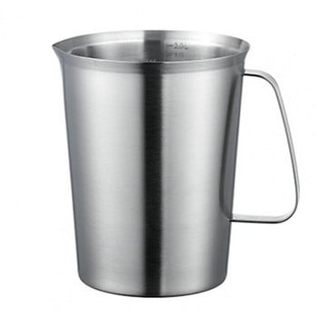 Мерителна чаша Неръждаема, голям капацитет от неръждаема стомана Latte Art Кана за измерване на мляко за печене Измервателни инструменти