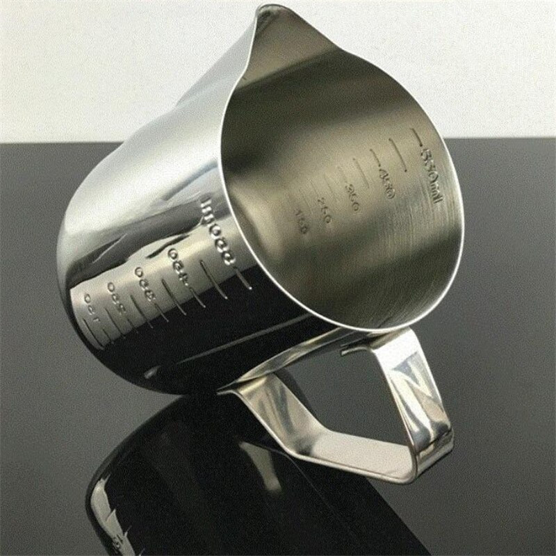 Kreativna mjerna šalica od nehrđajućeg čelika velikog kapaciteta s vagom Uredska šalica za espresso kavu Vrč za latte mlijeko Kuhinjski alati za pečenje