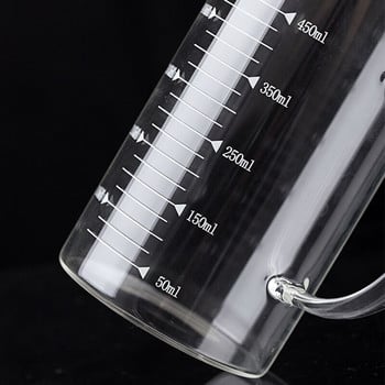 350/500 мл стъклена мерителна чаша Чаша за градуирано мляко Стъклена чаша Кана за измерване на течности с везна Кухненски инструменти за измерване