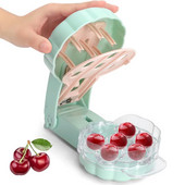 Kuhinja za trešnje sa 6 rupa s posudom Kuhinjski pribor Alati Novost Super Cherry Pitter Koštica za uklanjanje koštica Pit 6 Dropshipping