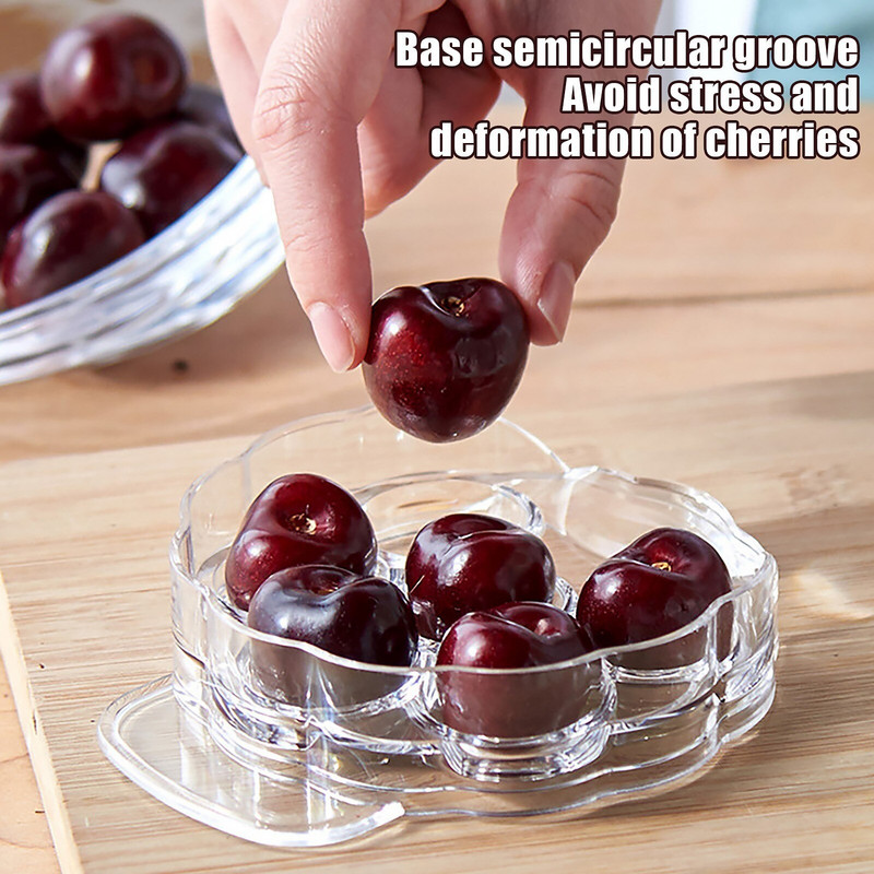 Kuhinja za trešnje sa 6 rupa s posudom Kuhinjski pribor Alati Novost Super Cherry Pitter Koštica za uklanjanje koštica Pit 6 Dropshipping