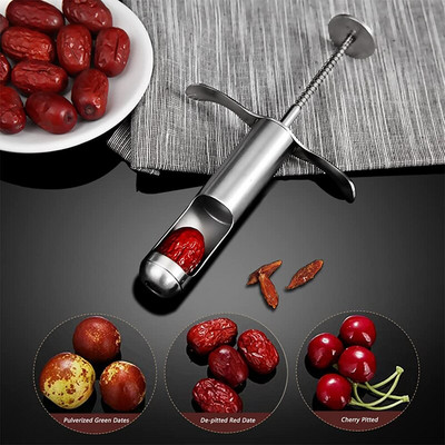 Cherry Denucleator Cherry Olive Red Date Pitizer Fruit Olive Pitter Tool Seed Handheld Kitchen Fruit Remover Kit Машина