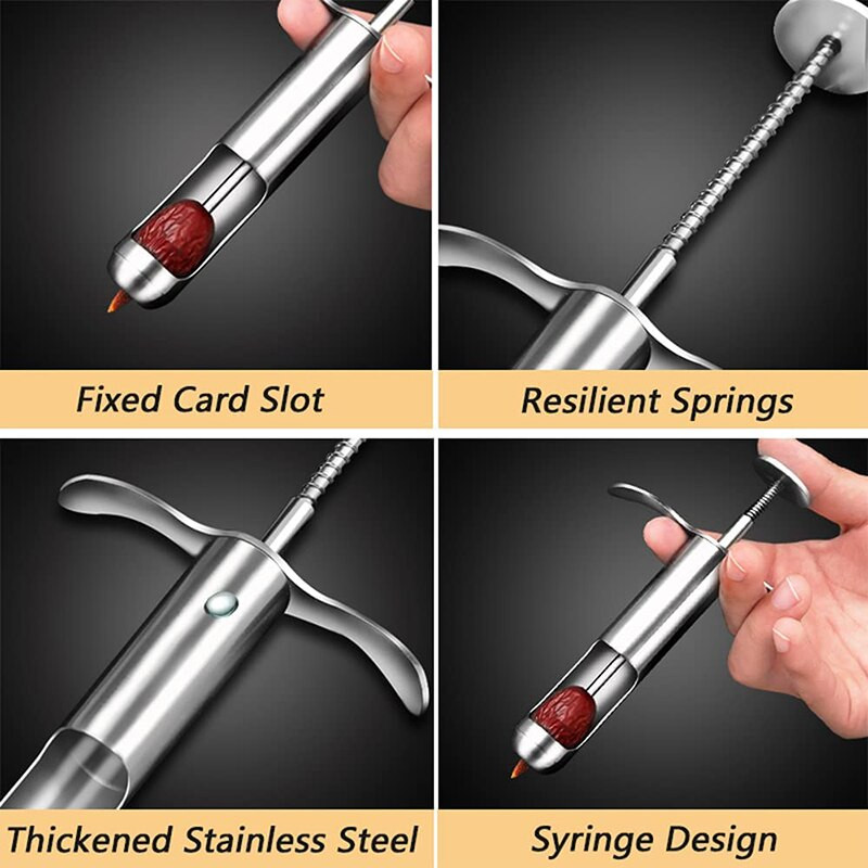 Trešnja Denucleator Trešnja Maslina Crvena Datulja Pitizer Voće Olive Pitter Alat Ručni Kit Kit za uklanjanje sjemenki Kit Maslina