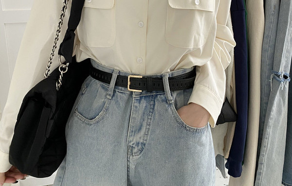 Novi model ženskog remena s kvadratnom kopčom