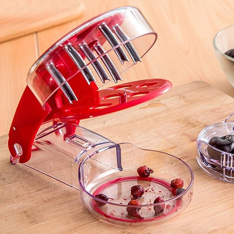 Odstranjivač koštica od trešanja Odvajač koštica od trešanja Odvajač sjemenki Uklanjanje koštica od trešanja Urezivanje koštice od voća Koštice maslina Voćni alati Kuhinjski pribor