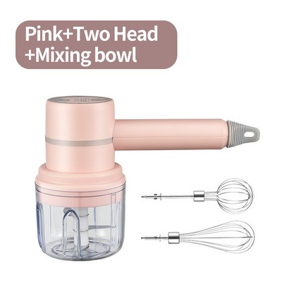Bežični mini mikser s 3 brzine, električni blender za hranu, ručni mikser, mutilica za jaja, automatska miješalica za tijesto za pečenje krema i kolača