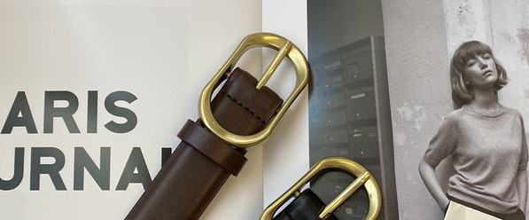 Ženski remen od eko kože sa ovalnom kopčom