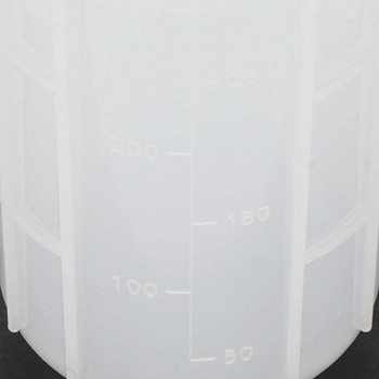 1 силиконова мерителна чаша Контейнер за смесване на бои Градуиран пигмент Мерителна кана Смола Епоксидна леярска гърне Инструменти за правене на бижута Направи си сам