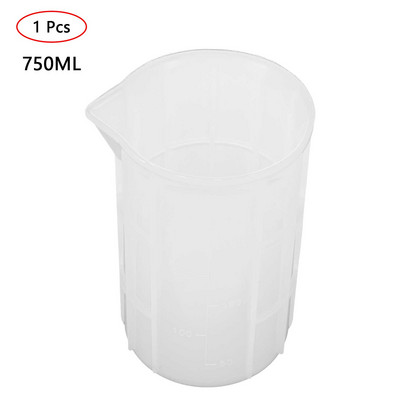 1 silikonska mjerna posuda posuda za miješanje boje Graduirani pigment Mjerni vrč Posuda za lijevanje epoksidne smole DIY alati za izradu nakita