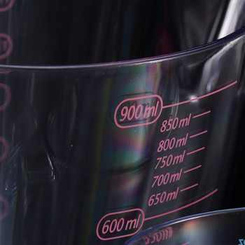 3 бр. Пластмасови чаши за чаши Градуиран накрайник Мерителни кани Многократно използваеми Контейнери за измерване на брашно Масло на прах Кухненски инструменти за чаша за печене