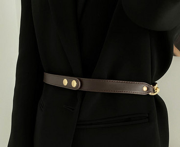 Moderan ženski remen oko struka - crne i smeđe boje