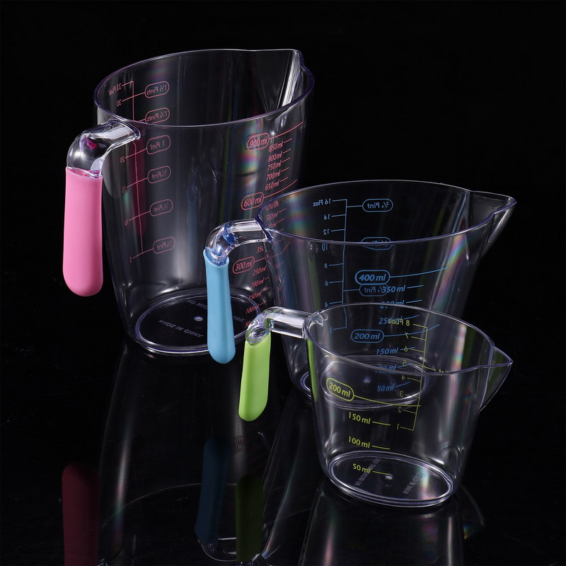 Mjerne čaše koje se mogu slagati na jednu drugu Prozirna graduirana čaša Vaga Plastični mjerni vrčevi za brašno Posuda za ulje u prahu Kuhinjski alati