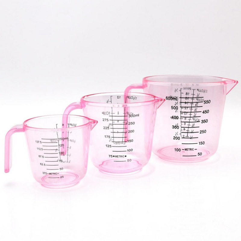 150/300/600 мл дръжка Вода Мляко Яйце Везна Градуирана мерителна чаша Чаша Измервателен инструмент за печене Бехерова чаша Кана за измерване на течност Чаша