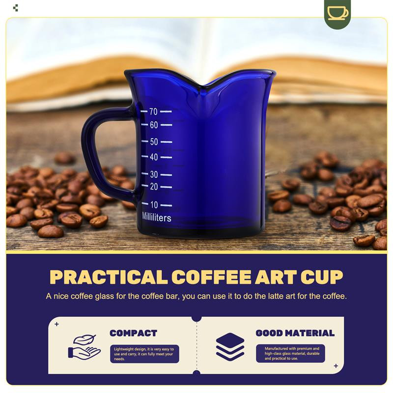 Šalica Mjerna čaša Vrč za espresso Šalice Mliječna čaša Krema za kavu Tekuća šalica za mamu s izljevima za mjerenje Vrč za točenje Prozirna čaša