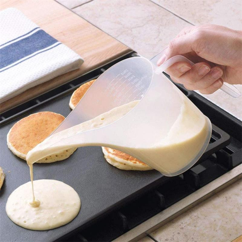 1L Zgusnuti vrh Usta Plastični mjerni vrč Šalica Graduirana površina Kuhinja Kuhinja Pekara Posuđe za pečenje Mjera tekućine Alati za pečenje