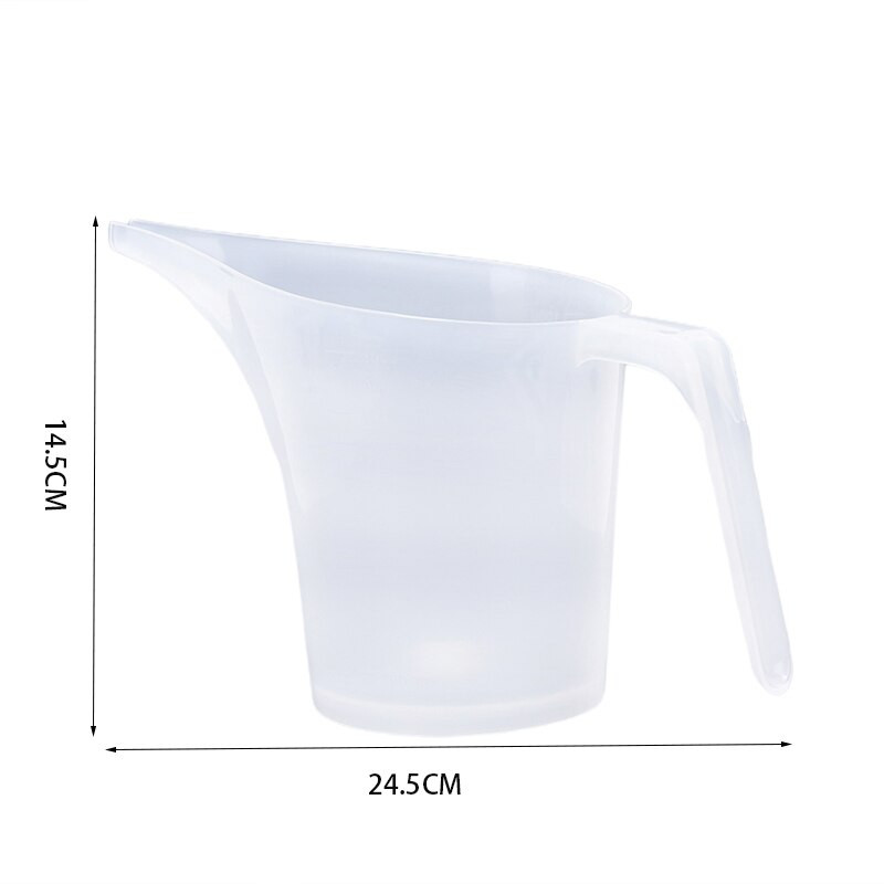 1L Zgusnuti vrh Usta Plastični mjerni vrč Šalica Graduirana površina Kuhinja Kuhinja Pekara Posuđe za pečenje Mjera tekućine Alati za pečenje
