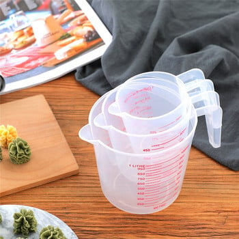 Пластмасови мерителни чаши Кана Накрайник за наливане Повърхност Консумативи за кухненски инструменти Качествена чаша с градуирана качествена кухненска мерителна кана