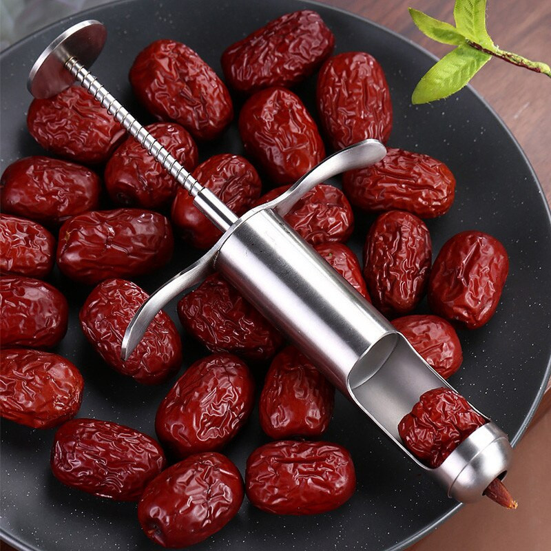 304 nerūdijančio plieno vyšnių džiūvėsių ąsočiai Alyvuogių kauliukų kauliukai Lengvai nuimamas šerdis, suspaudžiamas spaustukas, sėjamoji Kūrybiniai virtuvės įrankiai