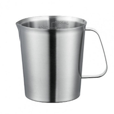 Kuhinjska praktična mjerna posuda otporna na hrđu velikog kapaciteta od nehrđajućeg čelika Latte Art vrč za mjerenje mlijeka za pribor za pečenje