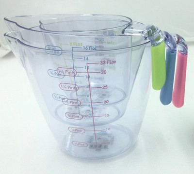 Set kuhinjskih mjernih šalica Mjere za pečenje jedan set plastičnih vrča (33oz+16oz+8oz)