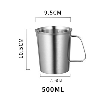 500/700/1000 ml Mjerna posuda od nehrđajućeg čelika Šalica za miješanje smole Alati Precizno graduirani kuhinjski vrč Izljev za izlijevanje Pečenje Kuhanje