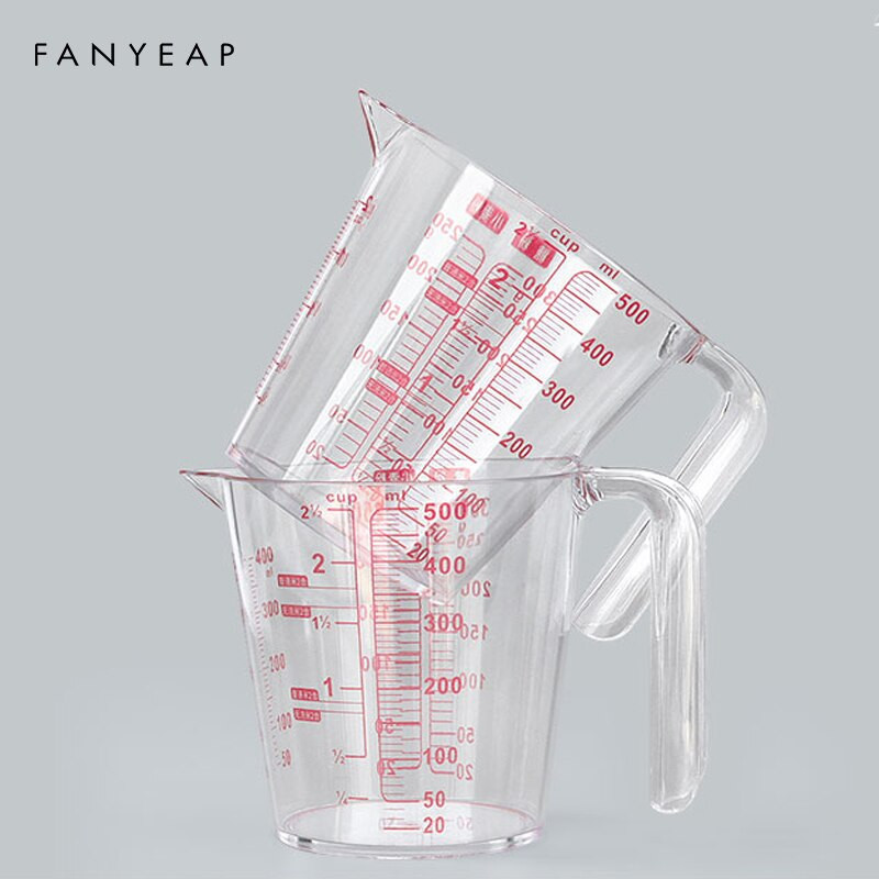 Vrč za mjerenje Šalica Vrh Usta Plastični vrč za mjerenje Čaša Graduirana površina Kuhinja Pekara Alati za kuhanje Lijevak