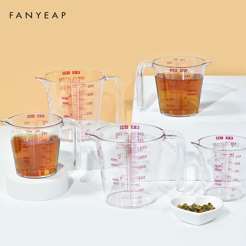 Vrč za mjerenje Šalica Vrh Usta Plastični vrč za mjerenje Čaša Graduirana površina Kuhinja Pekara Alati za kuhanje Lijevak