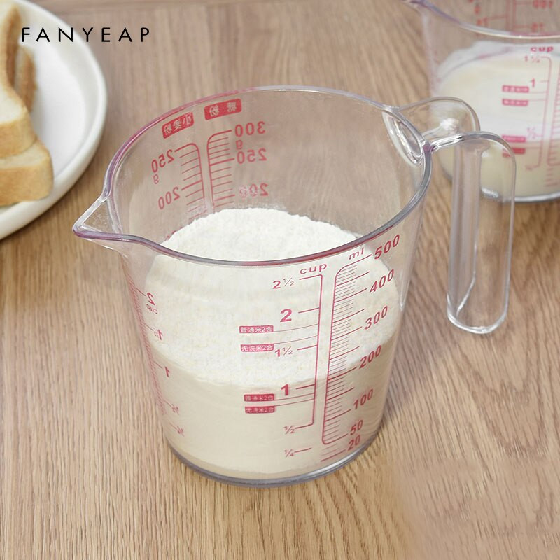 Vrč za mjerenje Šalica Vrh Usta Plastični vrč za mjerenje Čaša Graduirana površina Kuhinja Pekara Alati za kuhanje Lijevak