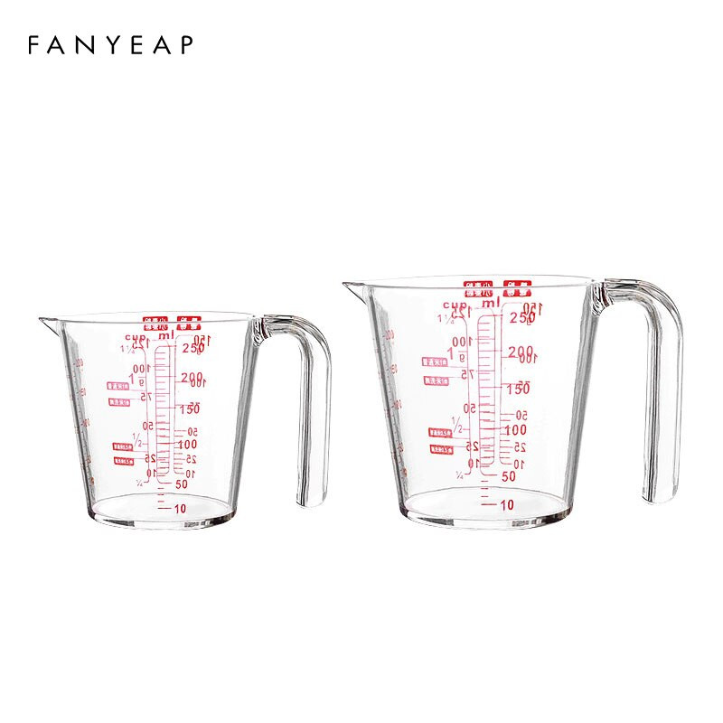 Vrč za mjerenje Šalica Vrh Usta Plastični vrč za mjerenje Čaša Graduirana površina Kuhinja Pekara Alati za kuhanje Lijevak
