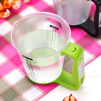 1KG600ML Везна за мерителна чаша с LCD дисплей Кухненска кана Цифрови контейнери за измерване на течности за храна Инструменти