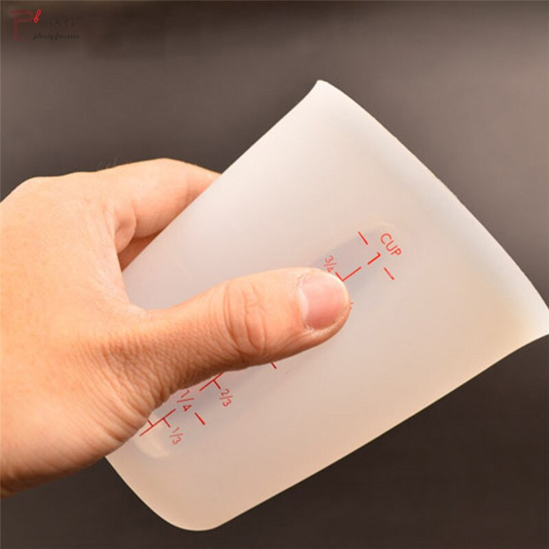 250 ml / 100 ml Silikonska posuda za mjerenje vrča Graduirana čaša Kuhanje Pečenje Kuhinjski alati za mjerenje