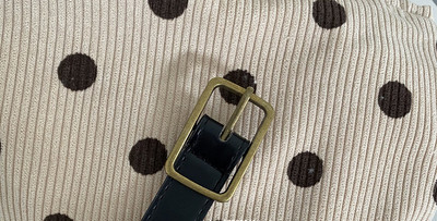 ženski tanki remen u retro stilu s pravokutnom kopčom