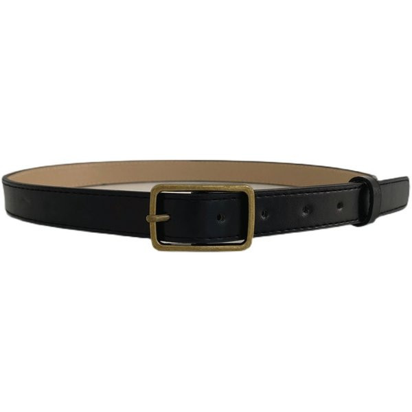 ženski tanki remen u retro stilu s pravokutnom kopčom