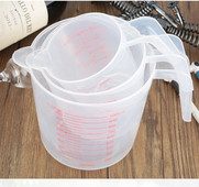 3 kom 250/500/1000 izljev Kuhinjski laboratorij s ručkom Mjerna posuda Vrč za kuhanje tekućine Vrč za izlijevanje Trajna rasprodaja Izljev kuhinjski alat