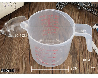 3 kom 250/500/1000 izljev Kuhinjski laboratorij s ručkom Mjerna posuda Vrč za kuhanje tekućine Vrč za izlijevanje Trajna rasprodaja Izljev kuhinjski alat