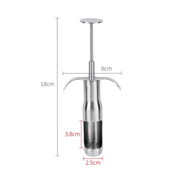 304 неръждаема стомана Cherry Jujube Corer Pitter Fruit Kitchen Olive Core Gadget Stoner Remove Pit Tool Seed Push Out