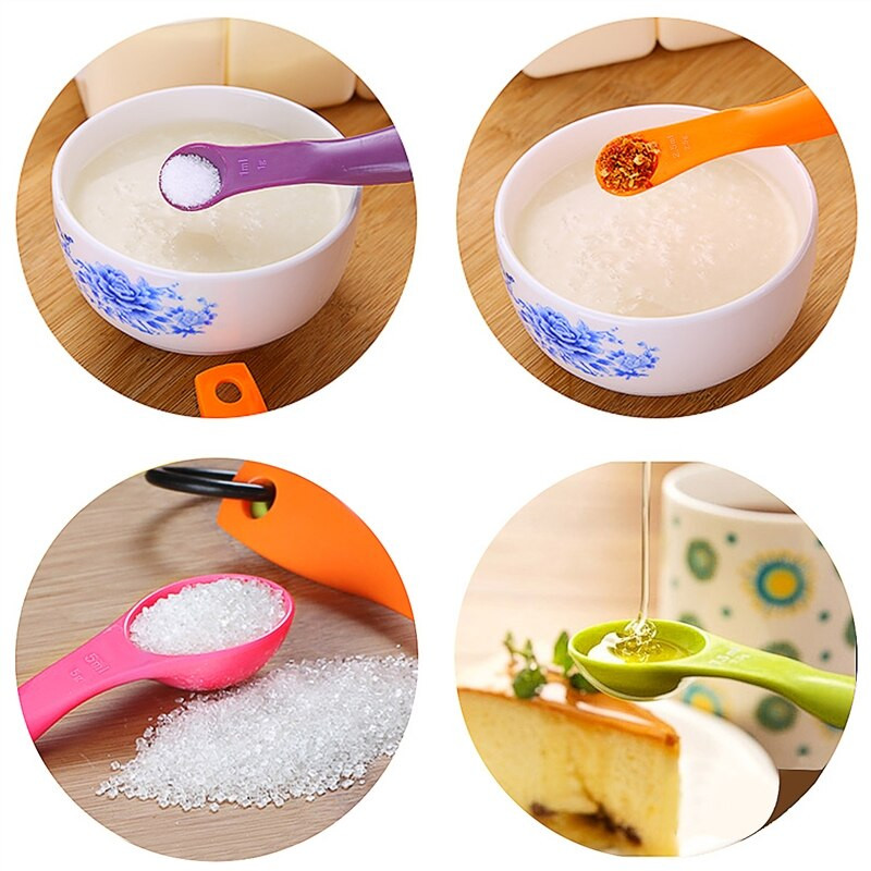 5 3 KOM PP plastične točne mjerne žlice šalice vrčevi 1 2,5 5 7,5 15 250 500 1000 ml Izljevna površina Potrepštine kuhinjskog alata