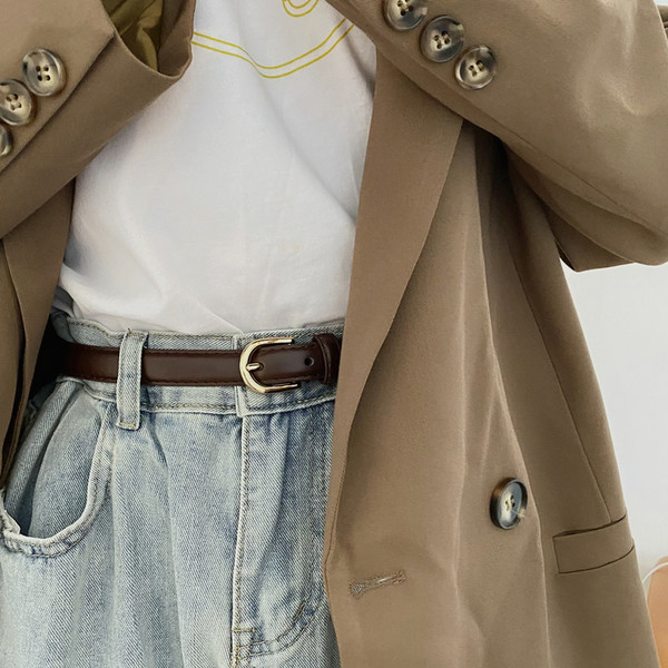 Ženski kožni casual remen u dvije boje novi model