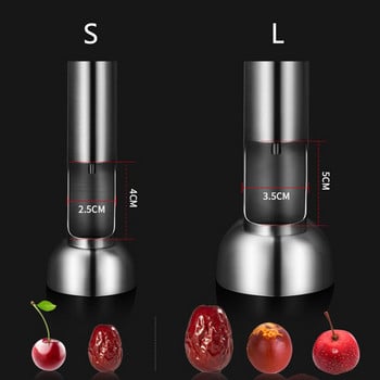 Червени фурми от неръждаема стомана, костилка от хинап, череша, маслинова сърцевина, домашна кухня, премахване на сърцевината на плодовете, инструмент за изтласкване на семена, аксесоари