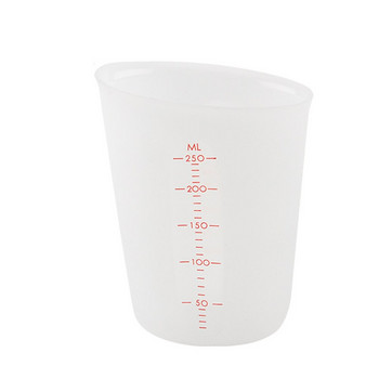 250 ml/500 ml силиконова мерителна чаша кана за наливане на повърхността на гърлото Консумативи за кухненски инструменти Качествена чаша с градуирана качествена кухня