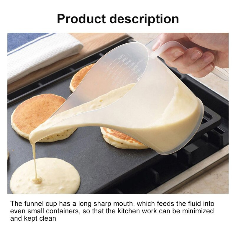 1000 ml plastični mjerni vrč šalica s diplomom Površinsko kuhanje Kuhinja Pekara Posuda za pečenje Posuda za mjerenje tekućine Alati za pečenje