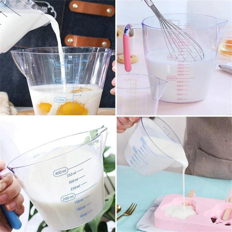 200/400/900 ml 3 kom/set Plastična mjerna posuda Digitalna mjerna posuda za kolače Vrč za pečenje Kuhanje Mjerni alati Izljev za izlijevanje